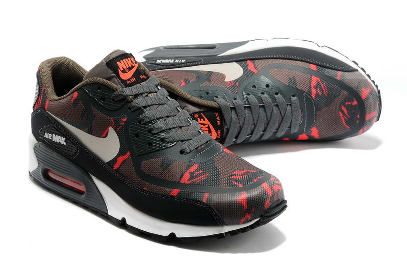 Nike Air Max 90 Chaussures Hommes pre TAPE Carbon Gris Orange (1)